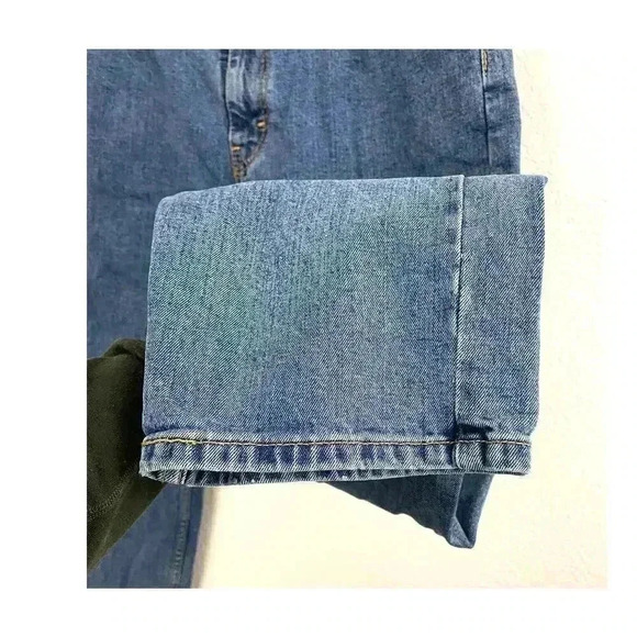 Levi Strauss 505 Straight Leg Regular Fit Medium Wash Denim Jeans 36x30 Men's - Picture 4 of 9